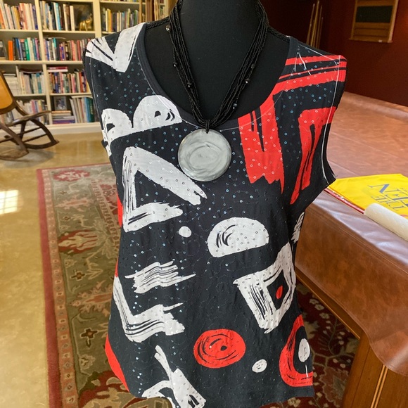 Jacket and matching shell.  Worn once.  Like new.  Necklace is sold separately. - Picture 4 of 6